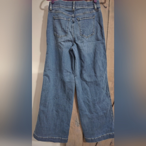 SPANX Seamed Front Wide Leg Jean in Vintage Indigo. Size SP NWT - Picture 8 of 13